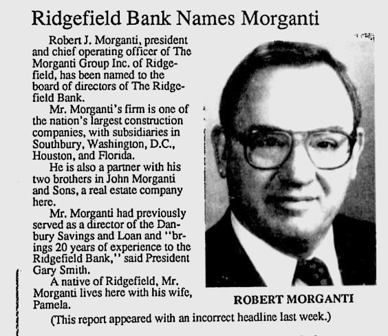 Ridgefield Bank Names Morganti